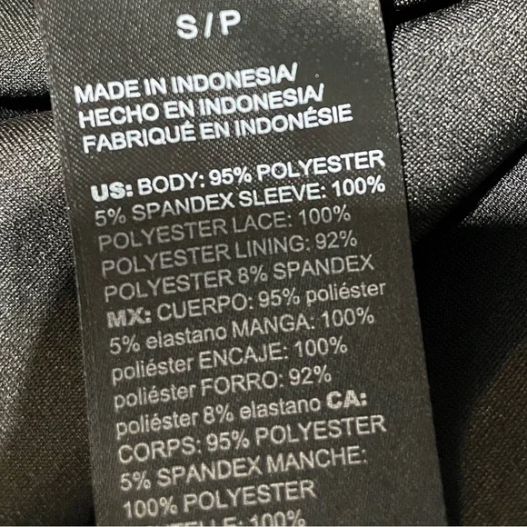 White House Black Market Long-Sleeve  Jersey Lace Long Sleeve Tunic Blouse - Picture 10 of 12